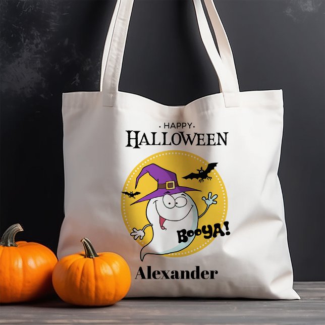 Friendly Ghost Personalisiert Halloween Tragetasche (Von Creator hochgeladen)