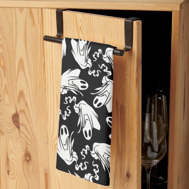 Friendly Ghosts Halloween Geschirrtuch (Drittel gefaltet)