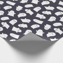 Friendly Ghosts Halloween Pattern Geschenkpapier