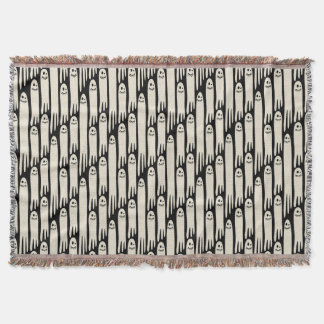 Friendly Ghosts on Cream and Pink – Halloween Patt Decke