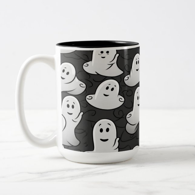 Friendly Ghosts Zweifarbige Tasse (Links)