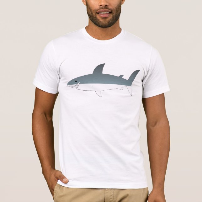 Friendly Great White Shark T Shirt (Vorderseite)