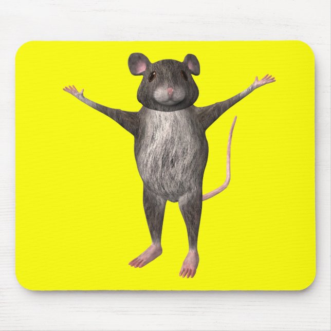 Friendly House Mouse Mousepad (Vorne)