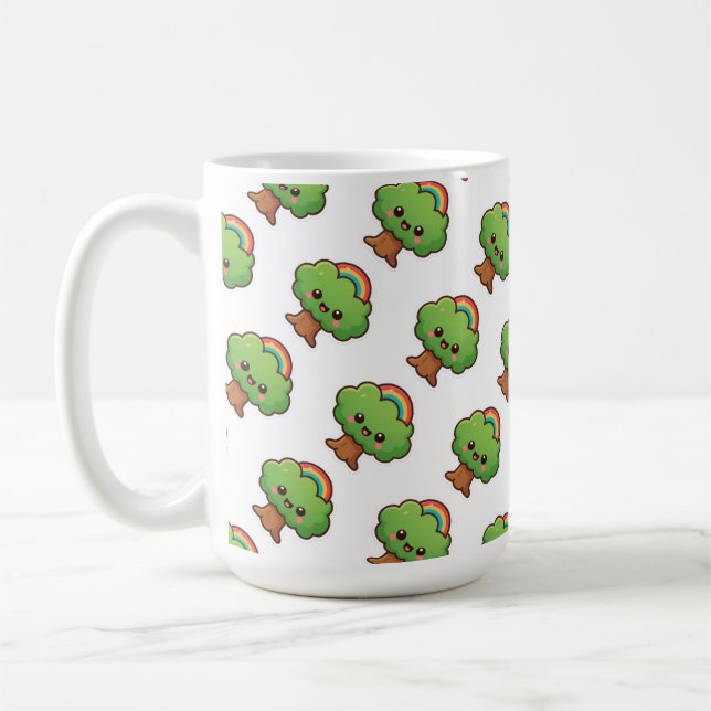 Friendly Kawaii Tree Kaffeetasse (Links)