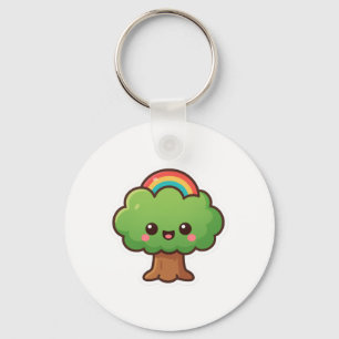 Friendly Kawaii Tree Schlüsselanhänger