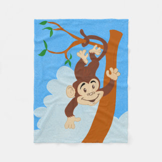 Friendly Monkey Fleecedecke