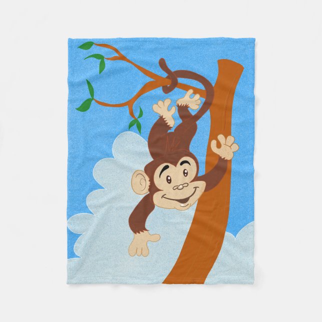 Friendly Monkey Fleecedecke (Vorderseite)
