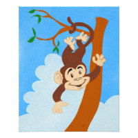 Friendly Monkey Foto Print