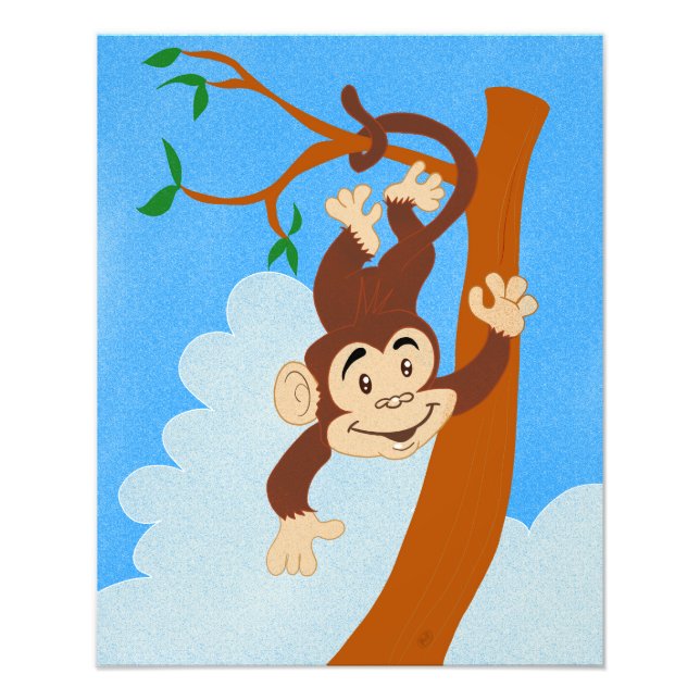 Friendly Monkey Foto Print (Vorne)