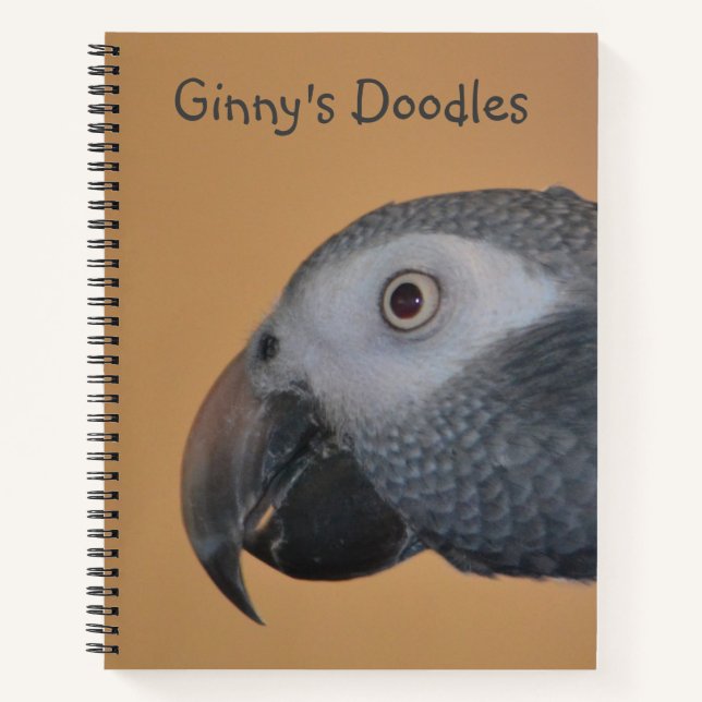 Friendly Parrot Sketchbook Notizbuch (Vorderseite)