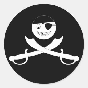 Friendly Piratenflagge Stickers