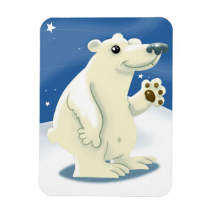 Friendly Polar Bear Magnet