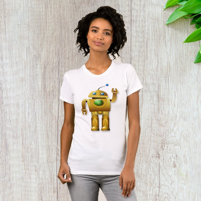 Friendly Robot Womens T - Shirt (Von Creator hochgeladen)