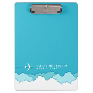 Friendly Skies   Fluglehrer   Individuelle Name Klemmbrett