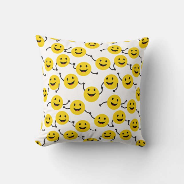 Friendly Smileys Kissen (Vorderseite)