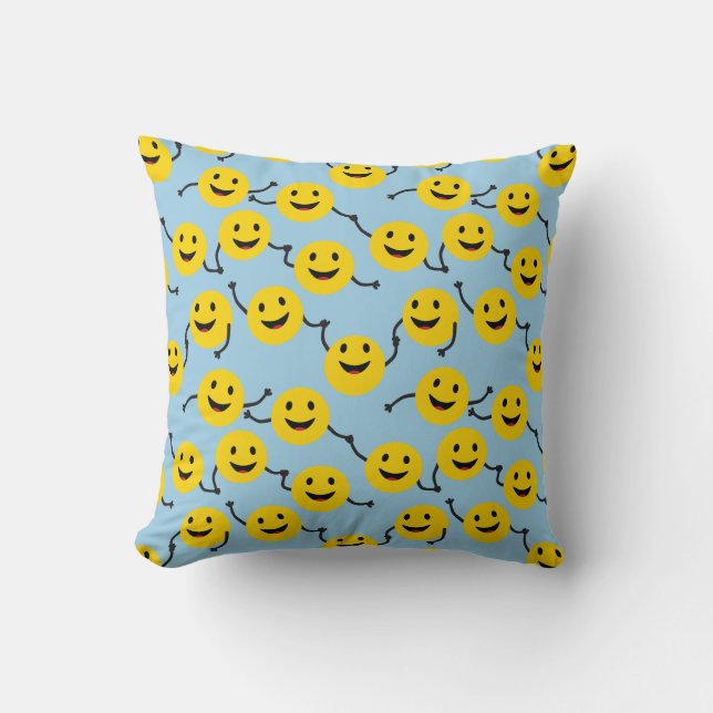 Friendly Smileys Kissen (Vorderseite)
