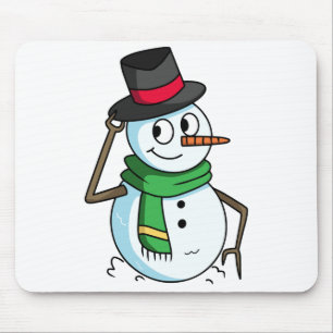 Friendly Snowman Mousepad