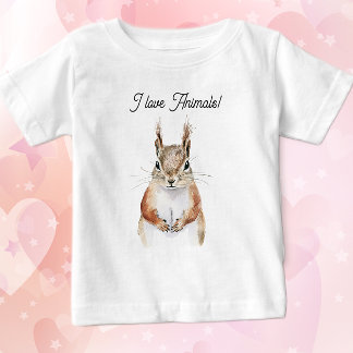 Friendly Squirrel Baby T-shirt