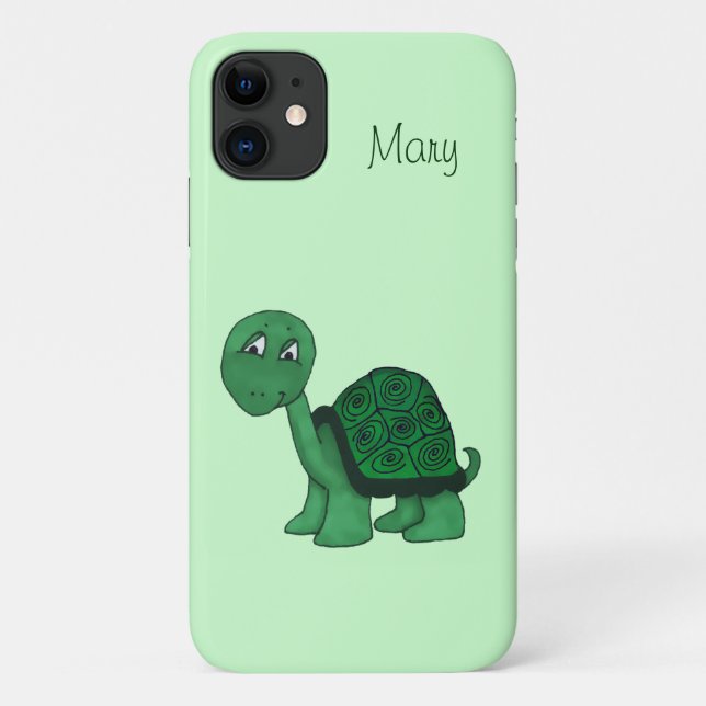 Friendly Turtle Case-Mate iPhone Hülle (Rückseite)