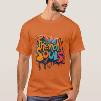 Friendly Vibes Design T-Shirt