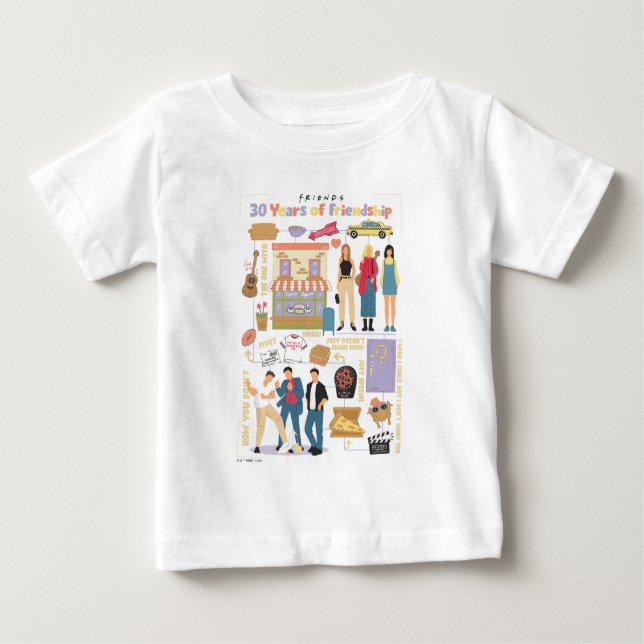 FRIENDS™ | 30 Jahre Freundschaft Baby T-shirt (Vorderseite)