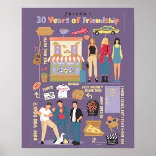 FRIENDS™   30 Jahre Freundschaft Poster