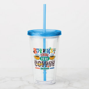 FRIENDS™ Aber First Coffee Vibrant Graphic Acryltrinkbecher