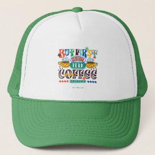 FRIENDS™ Aber First Coffee Vibrant Graphic Truckerkappe
