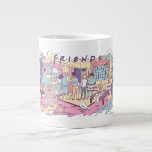 FRIENDS™   Apartment Cartoon Jumbo-Tasse