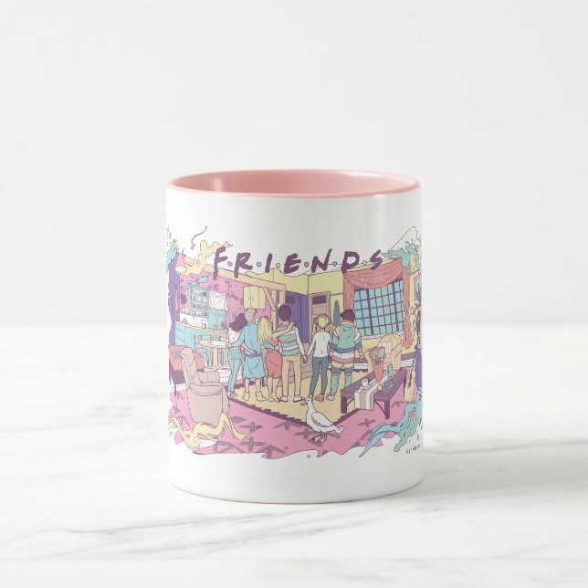 FRIENDS™ | Apartment Cartoon Tasse (Zentrum)