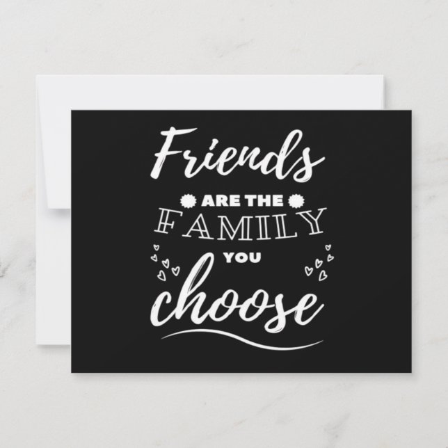 Friends are the Family you choose Classic (Vorderseite)