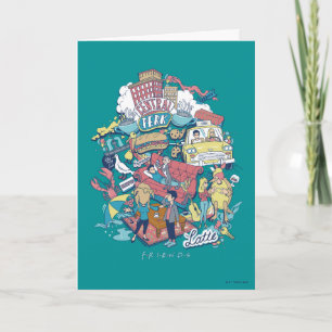 FRIENDS™   Cartoon Collage Karte