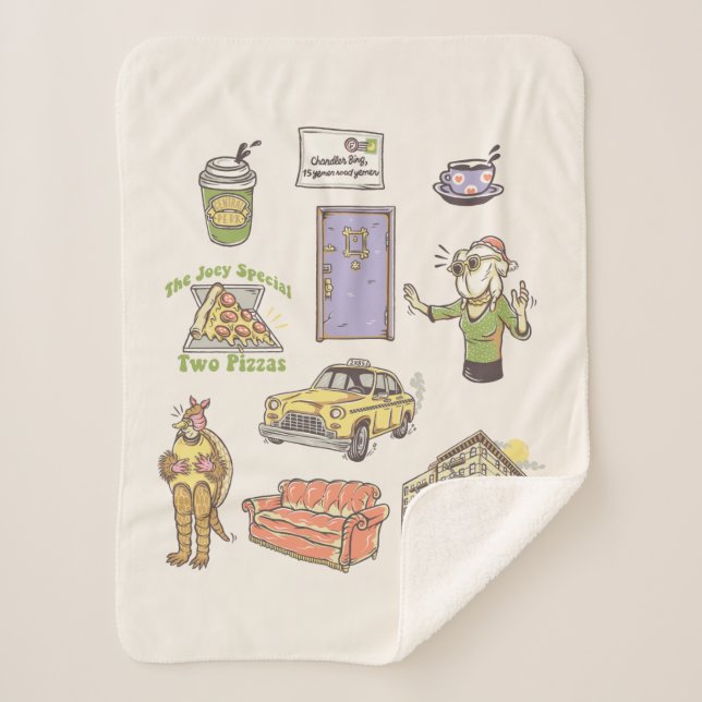 FRIENDS™ | Cartoon Icons Grafische Darstellung Sherpadecke (Vorderseite)