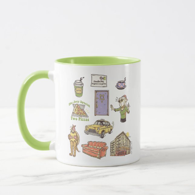 FRIENDS™ | Cartoon Icons Grafische Darstellung Tasse (Links)