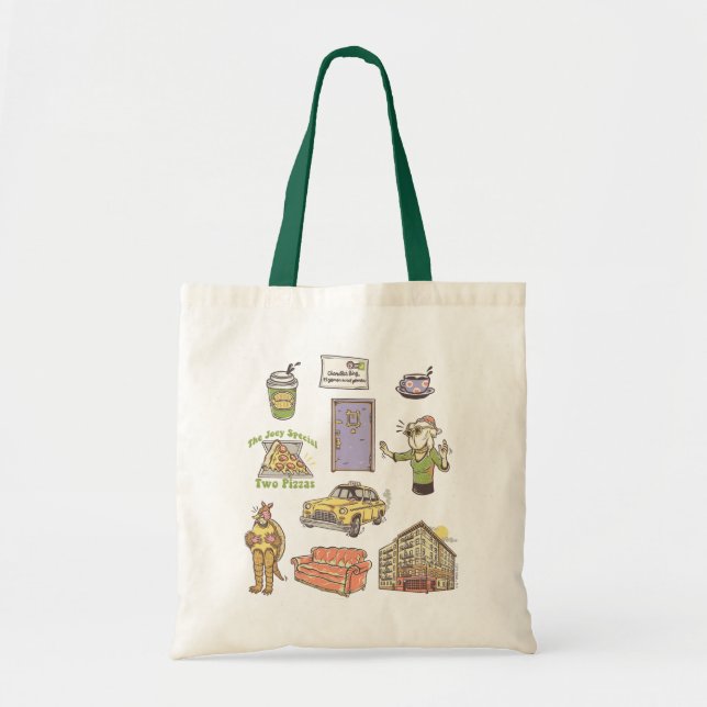 FRIENDS™ | Cartoon Icons Grafische Darstellung Tragetasche (Vorne)