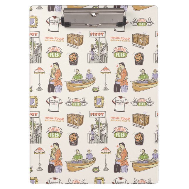 FRIENDS™ | Cartoon Icons Klemmbrett (Vorderseite)