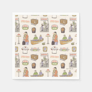 FRIENDS™   Cartoon Icons Serviette