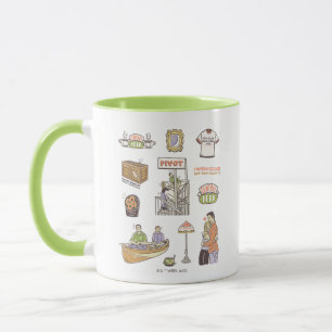 FRIENDS™   Cartoon Icons Tasse