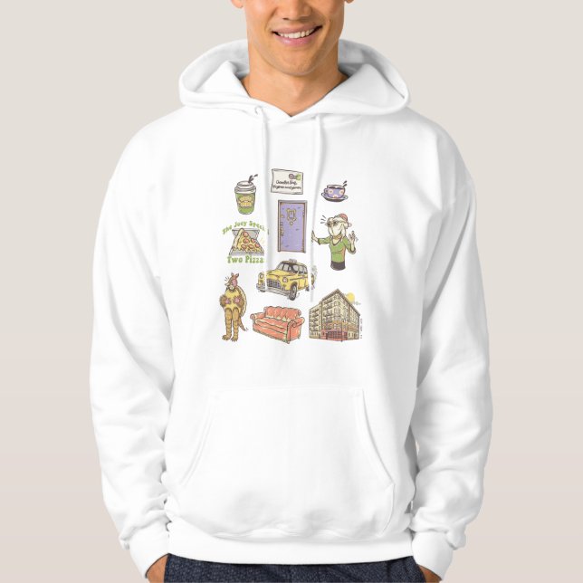 FRIENDS™ | Cartoon-Symbole Grafik 1 Hoodie (Vorderseite)