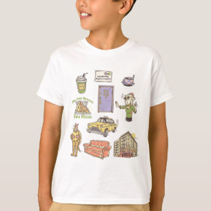FRIENDS™ Cartoon-Symbole Grafik 1 T-Shirt