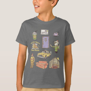 FRIENDS™   Cartoon-Symbole Grafik 2 T-Shirt