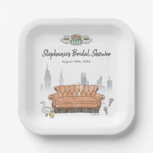 FRIENDS™   Central Perk Aquarell-Junggesellinnenab Pappteller