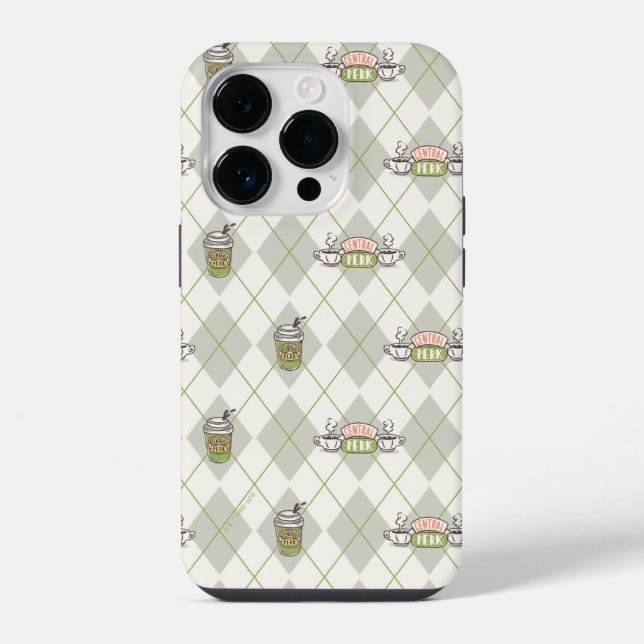 FRIENDS™  | Central Perk Argyle-Muster iPhone Hülle (Rückseite)