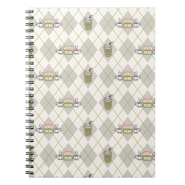 FRIENDS™  | Central Perk Argyle-Muster Notizblock (Vorderseite)