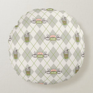 FRIENDS™    Central Perk Argyle Pattern Rundes Kissen