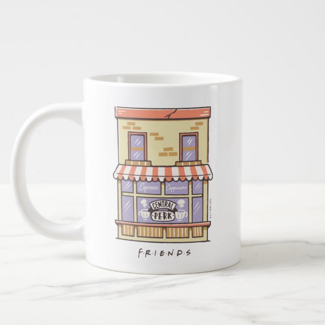 FRIENDS™ | Central Perk Cartoon Coffee Shop Jumbo-Tasse (Links)