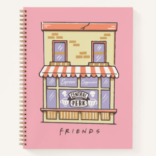 FRIENDS™ Central Perk Cartoon Coffee Shop Notizbuch