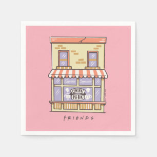 FRIENDS™   Central Perk Cartoon Coffee Shop Serviette