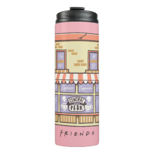 FRIENDS™ Central Perk Cartoon Coffee Shop Thermosbecher