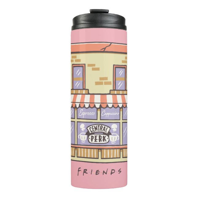 FRIENDS™ | Central Perk Cartoon Coffee Shop Thermosbecher (Vorderseite)
